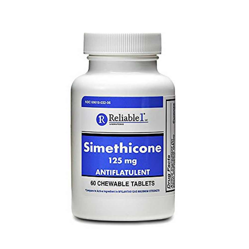 SIMETHICONE CW 125MG 60