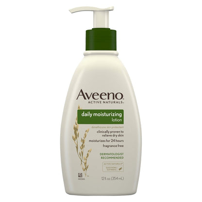 AVEENO LOTION DAILY MOIST PUMP UNSC 12OZ