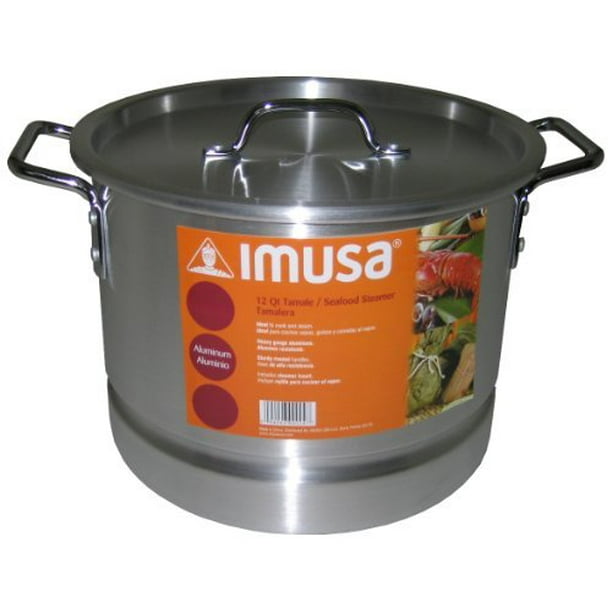 Imusa Aluminum Steamer Pot, 12 Quart