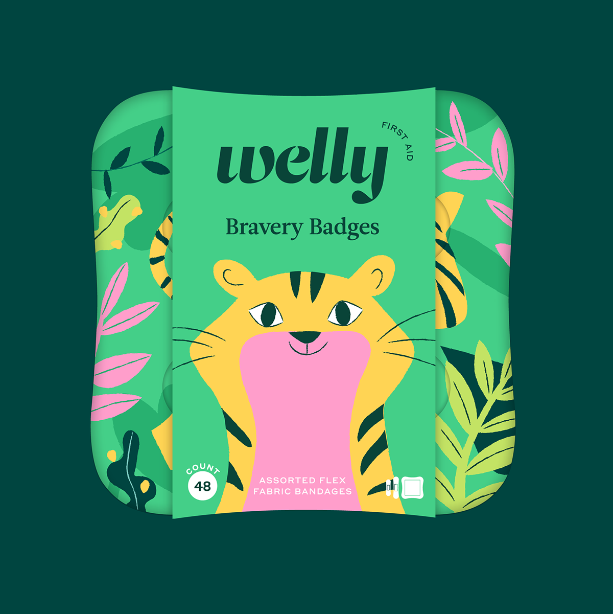 Welly Bravery BandagesUnicorn48CT
