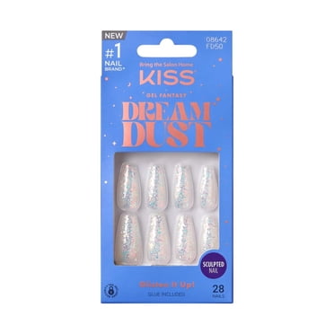 KISS Gel Fantasy Dreamdust Fake Nails - Diamonds 4 Me