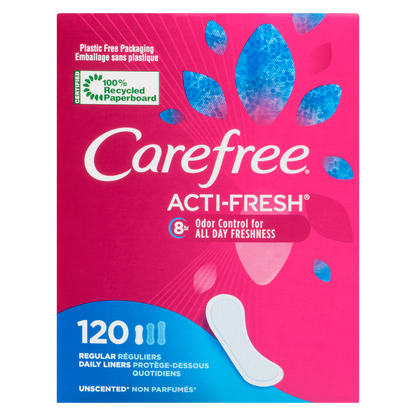 Carefree Acti-Fresh Regular 54 Count Daily Liner Unscented