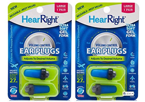 HEAR RIGHT EAR PLUGS 2EA LARGE