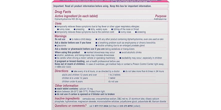 BENADRYL ULTRATAB 24CT
