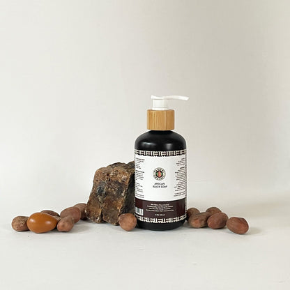 SM AFRICAN BLACK SOAP BR 8OZ SHB