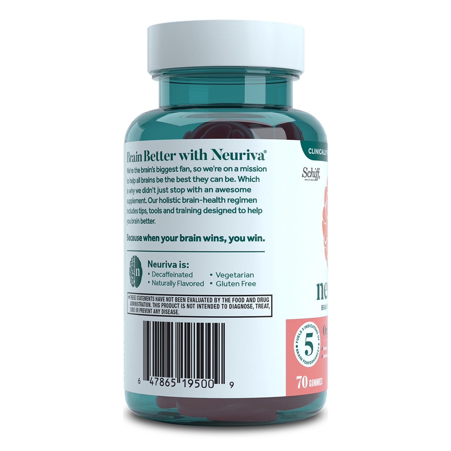 NEURIVA BRAIN ORIGINAL STRWBRY GMY 50CT