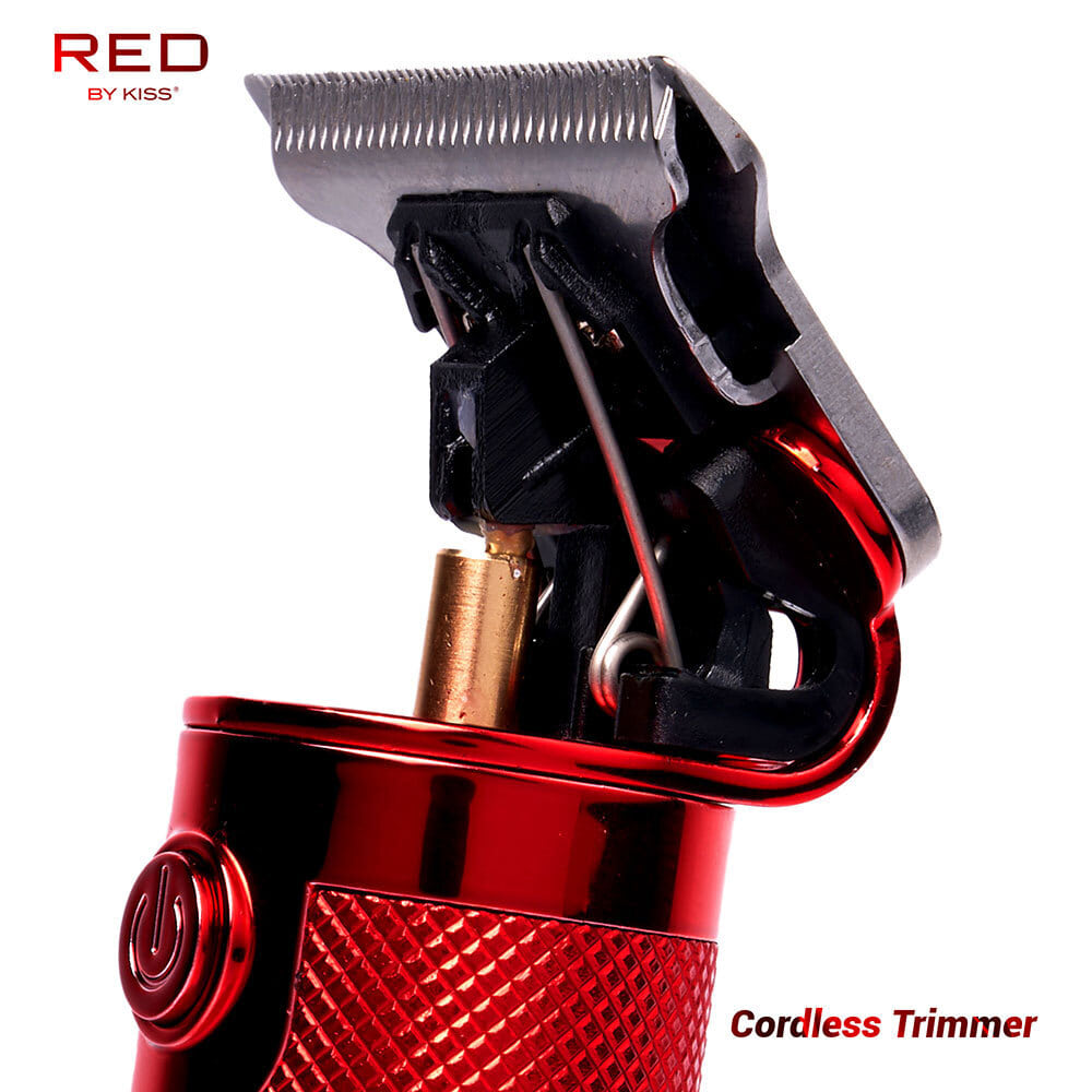 Kiss Red Trimmer Precision Blade Cordless Red