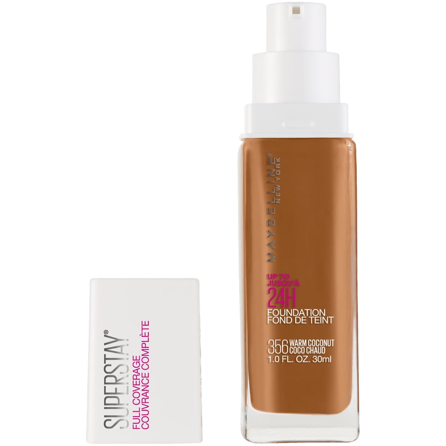 Maybelline Super Stay Longwear Liquid Foundation, Up to 30HR Wear, 128 Warm Nude, 1 fl oz