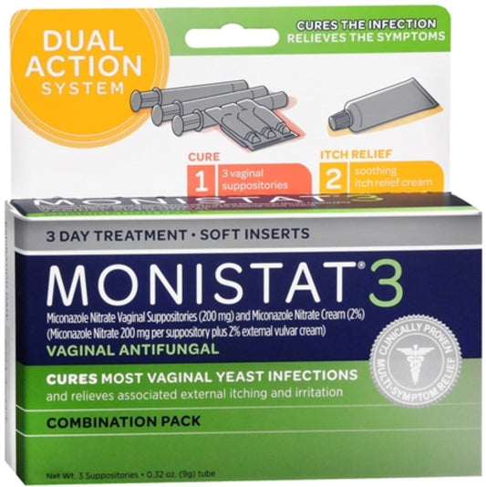 MONISTAT 3 KT 4-2% COMBO PACK