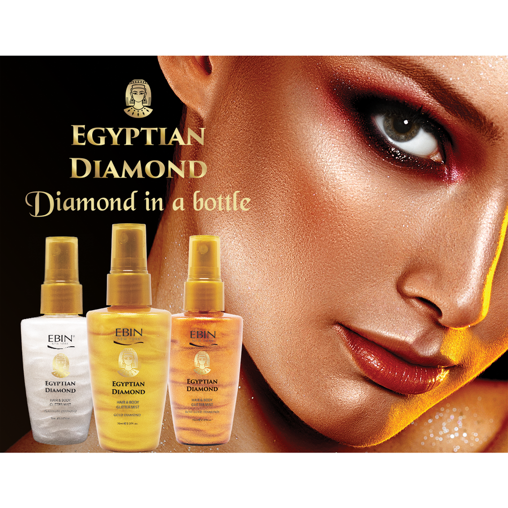 EBIN NEW YORK Secret of Pharaoh Egyptian Diamond Glitter Mist - Rose Gold