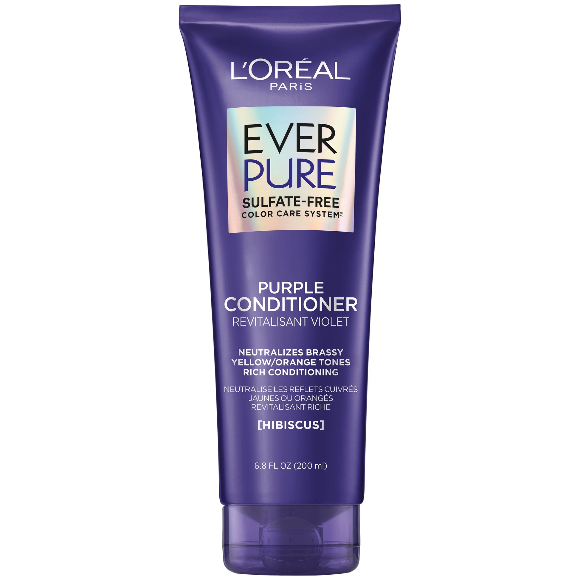 L'ORÉAL PARIS EverPure Sulfate Free Purple Conditioner for Colored Hair, Travel Size, 2.5 fl. oz.