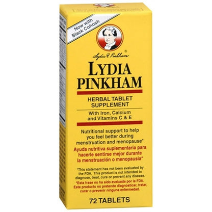 LYDIA PINKHAM HERBAL TB 75MG 72