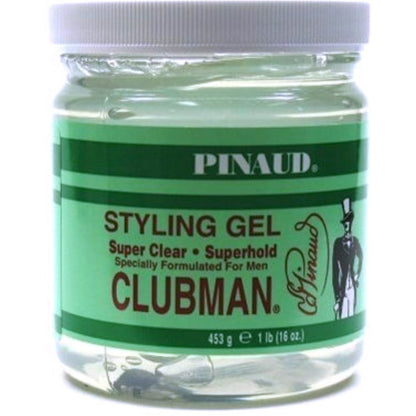 CLUBMAN STYLING GEL CLEAR 16 OZ