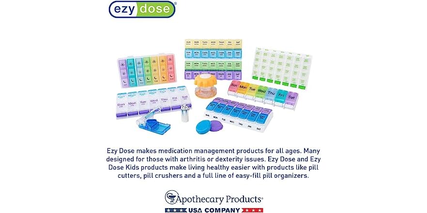 EZY DOSE PILL ORGNZR WKLY SLIDE CASE DS