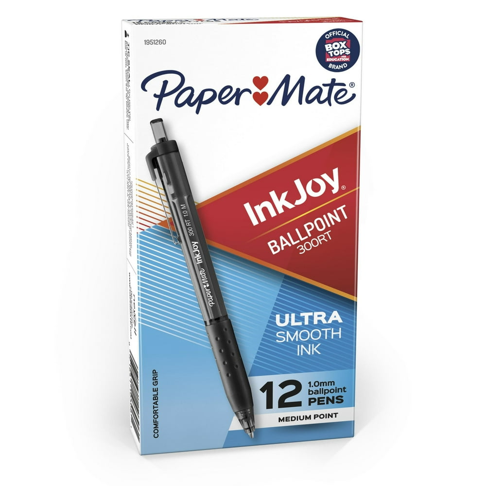 Paper Mate InkJoy Medium Point Ballpoint Pens - Black, 8 count