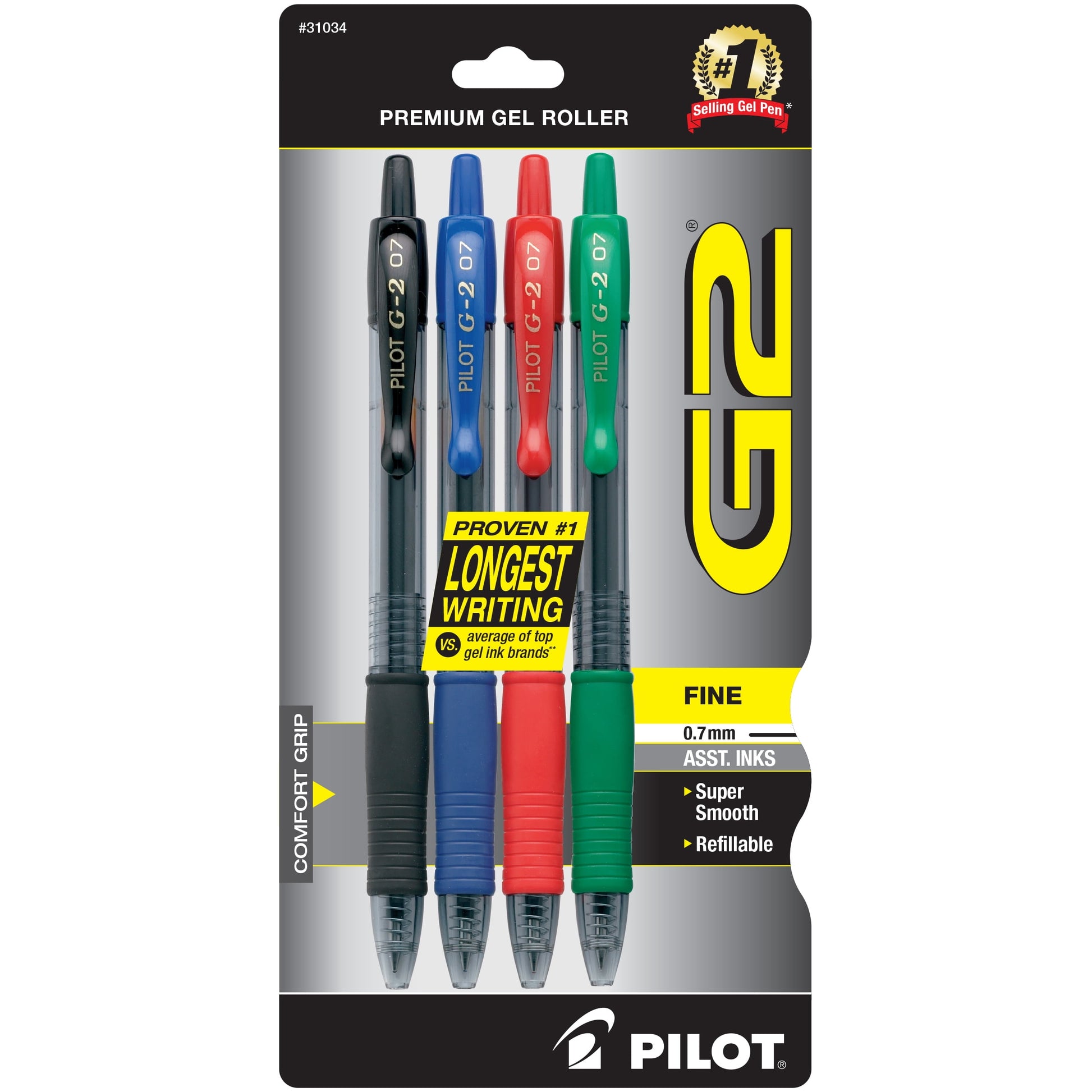 Pilot G2 Boost Gel Pen - Assorted Blues, 4 pack
