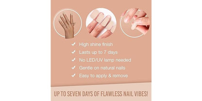 Ardell Nail Addict Gel Nail Strips Set  - Blushing Bride