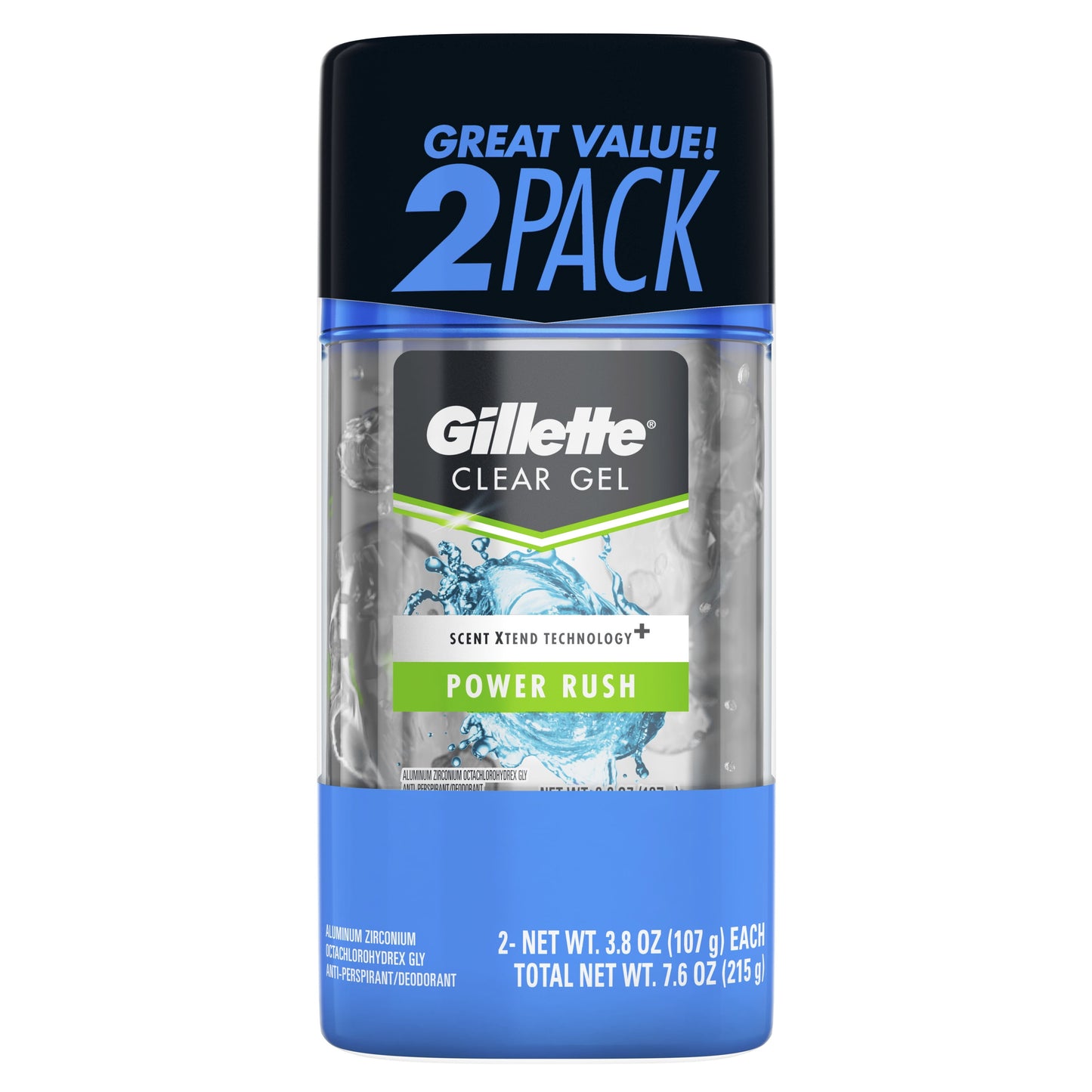 GILLETTE DEODRNT MEN RUSH  3.4Z