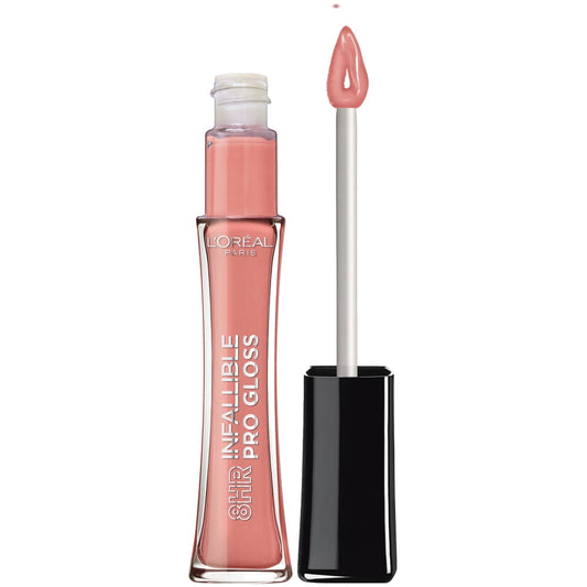 L'Oreal Paris Infallible 8 Hour Pro Lip Gloss, hydrating finish, Pink Topaz, 0.21 fl. oz.