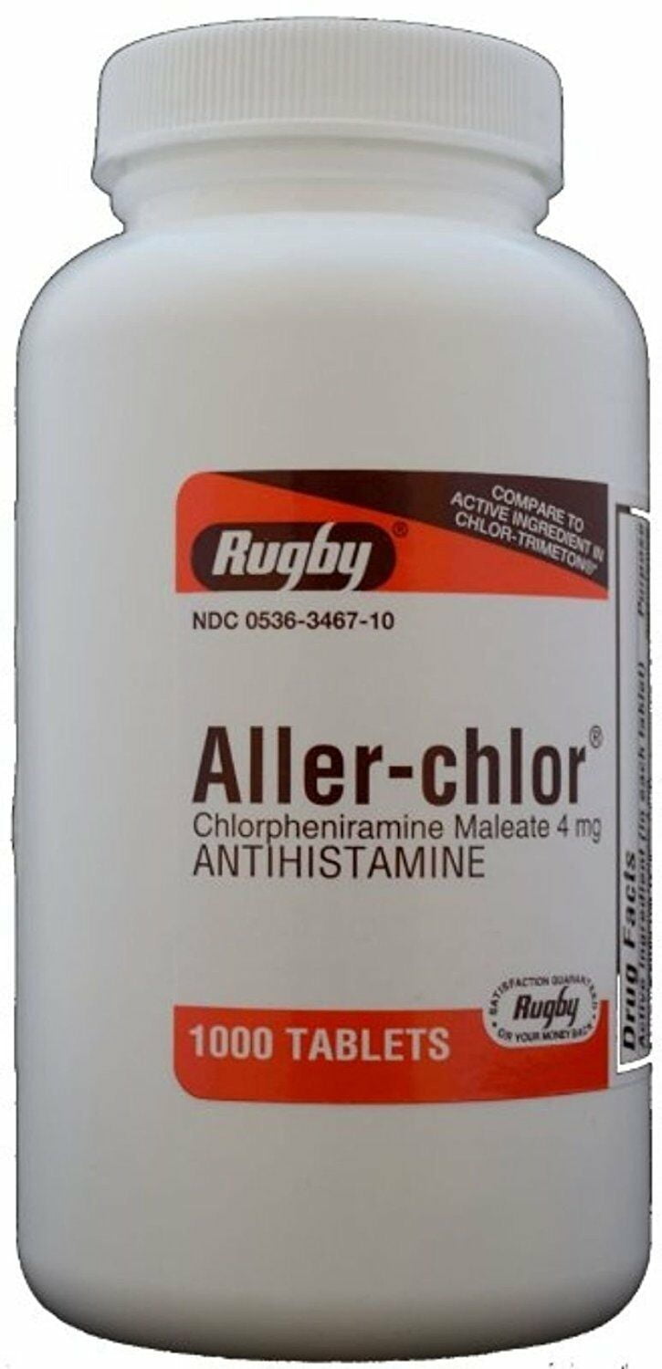 ALLER CHLOR 4 MG TAB 1000 RUGBY