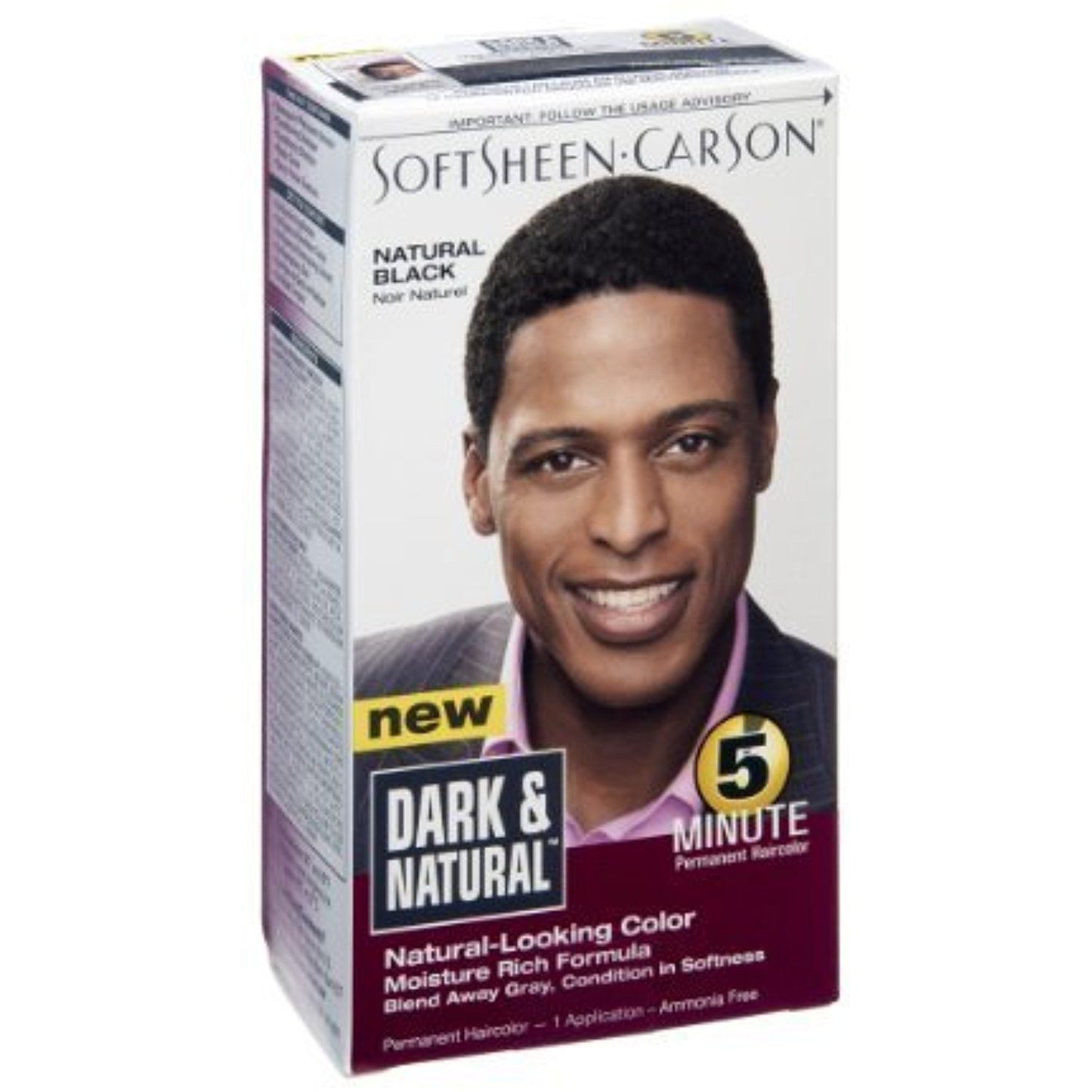 Dark & Natural Color Men Natural Black