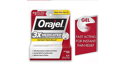ORAJEL 3X MEDICATED ORAL PAIN GEL 0.25OZ