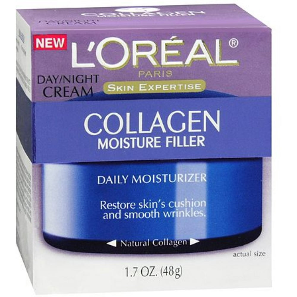 L'ORÉAL PARIS Collagen Moisture Filler Facial Day Night Cream, 1.7 oz
