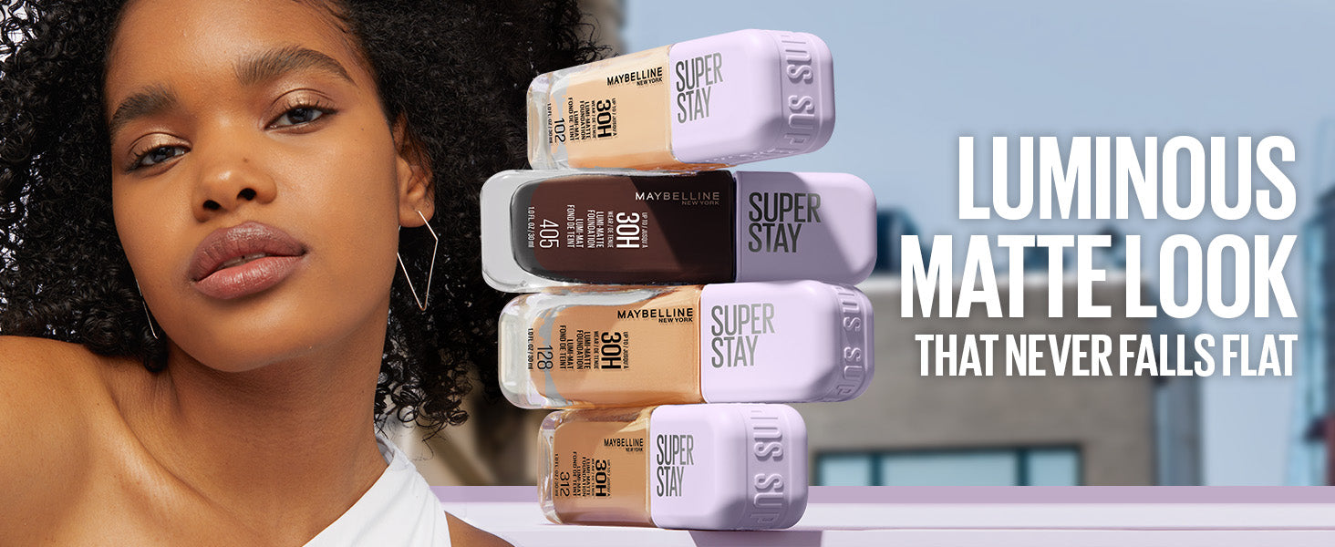 MAYBELLINE New York Super Stay Lumi-Matte Foundation Makeup, 129, 1 oz