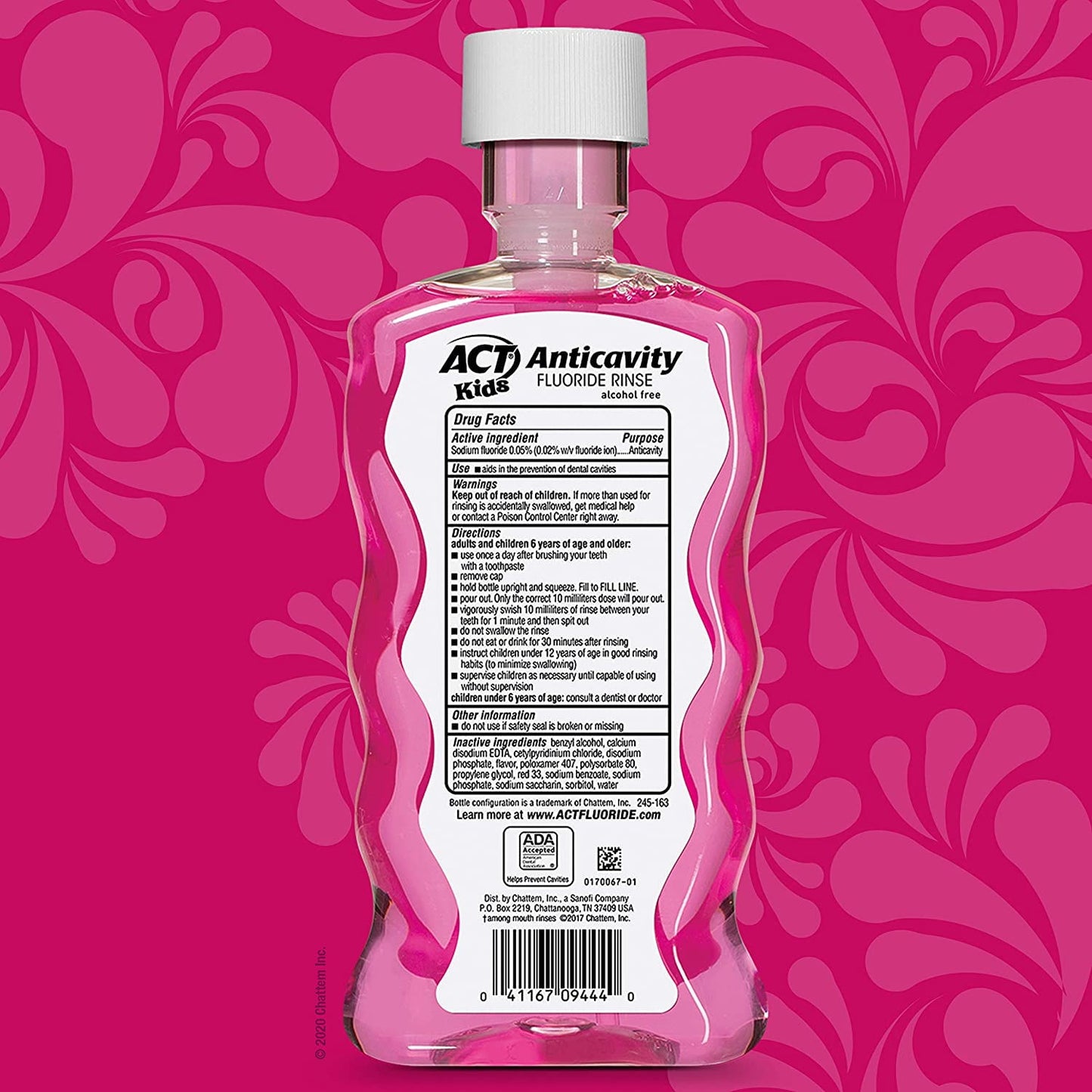 ACT KIDS ANTI-CAVITY BUBBLE GUM 16.9OZ