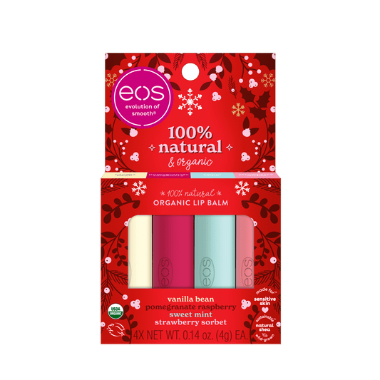 eos Limited Edition Lip Balm Variety Pack - Nilla' Milkshake, 4 count