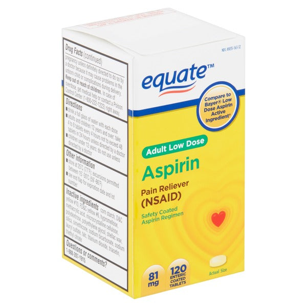 GNP ASPIRIN ENTERIC COATD 81 MG TAB 120