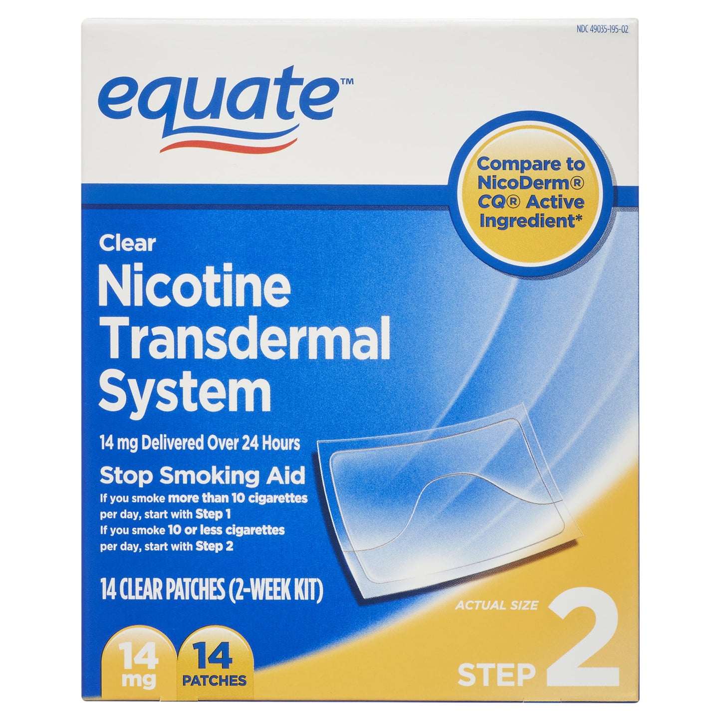 NICOTINE TRANSDERMAL 14 MG-24 HR PAT 14