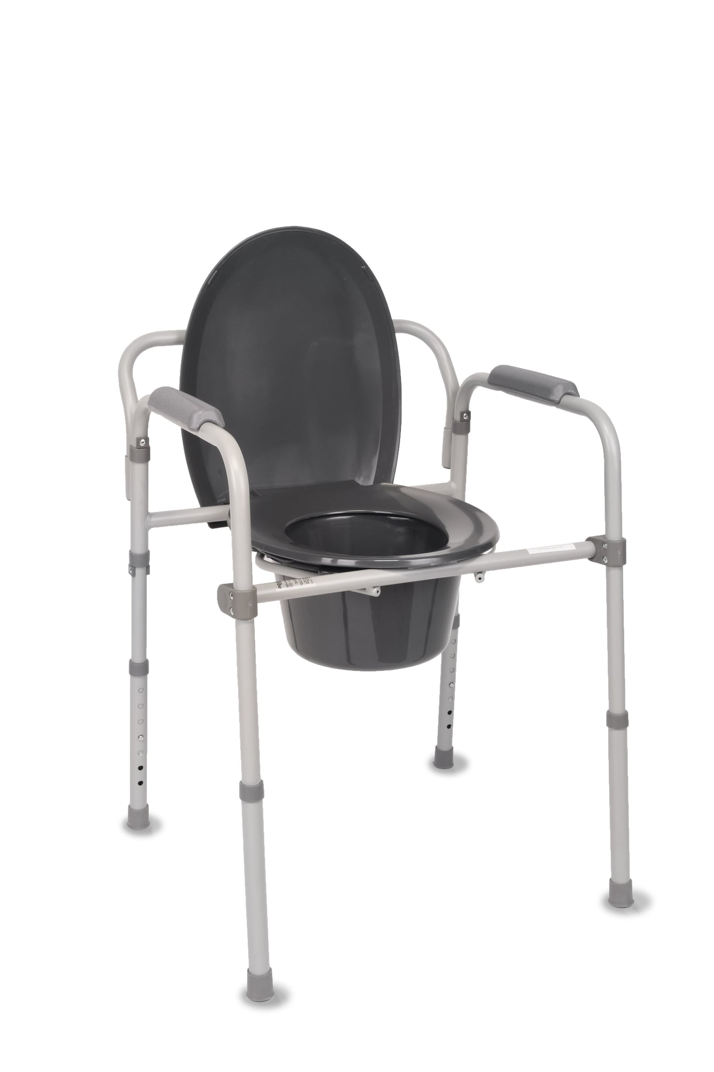 COMMODE FOLD STEEL EQ 300LB CPT