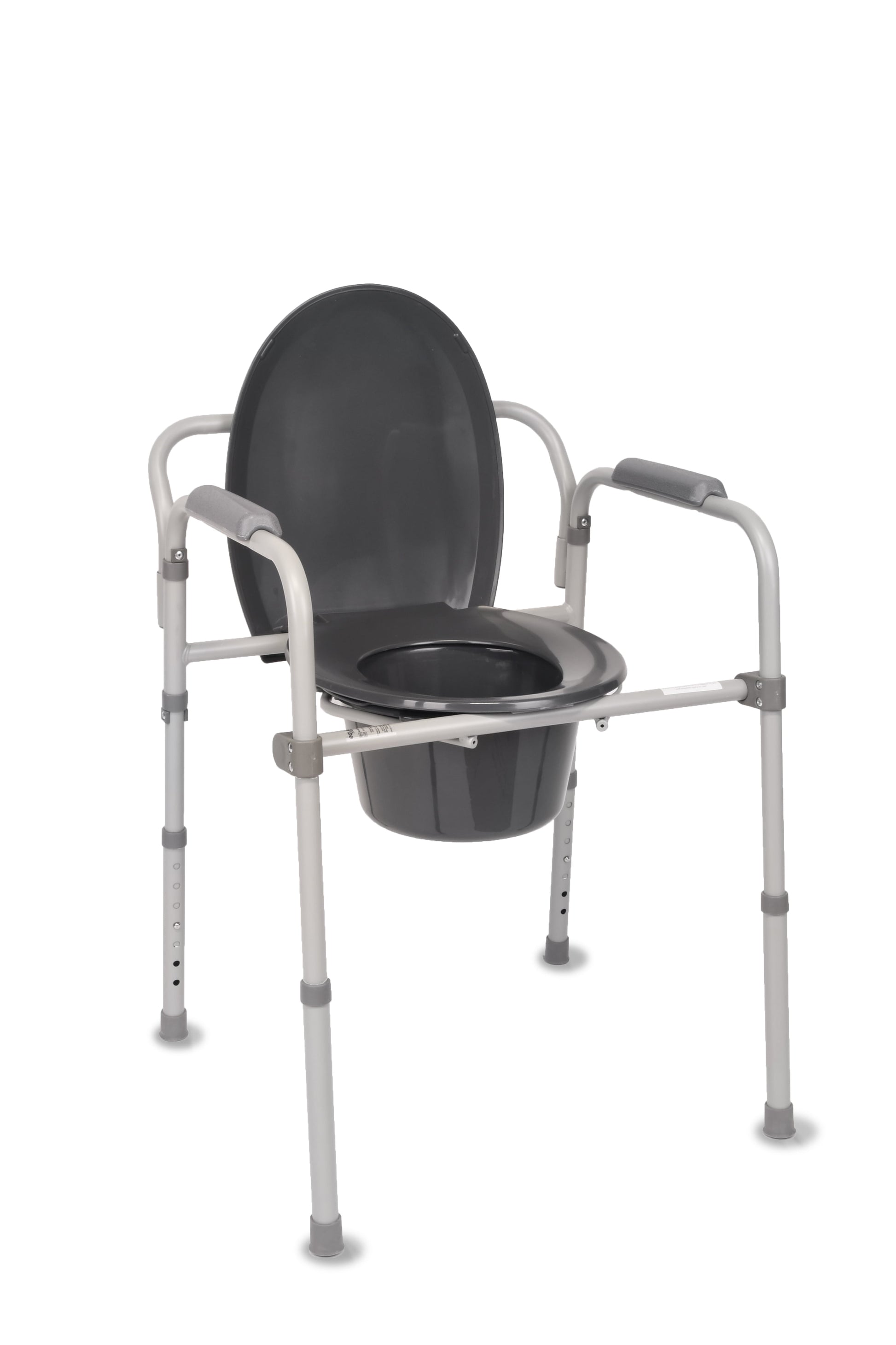 COMMODE FOLD STEEL EQ 300LB CPT