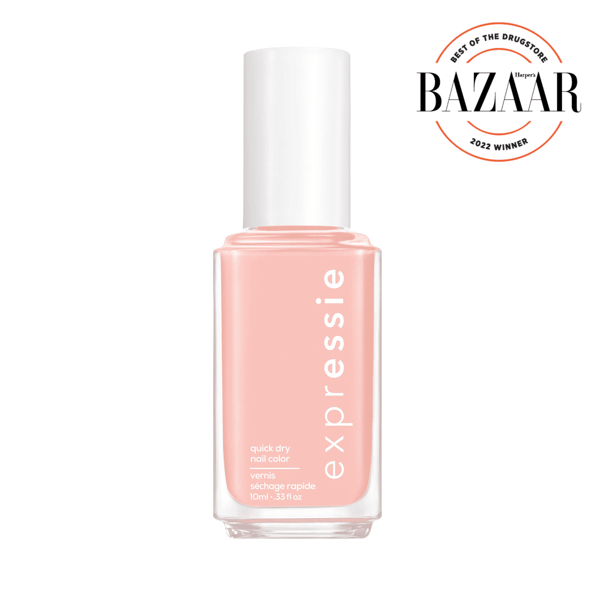 essie expressie Quick-Dry Vegan Nail Polish, 000 Crop Top & Roll, 0.33 fl oz