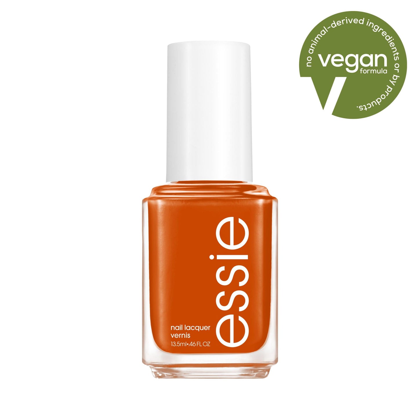 essie salon-quality nail polish, vegan, muted burnt orange, Let It Slide, 0.46 fl oz
