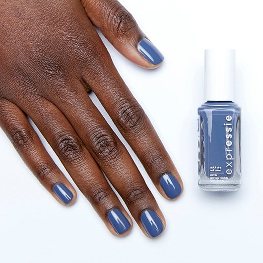 essie expressie quick dry nail polish, vegan, iris blue, Lose The Snooze, 0.33 fl oz