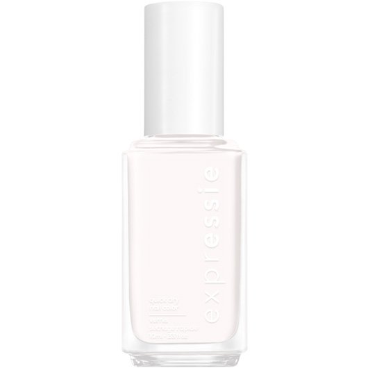 essie expressie quick dry nail polish, vegan, Word On The Street, white, Unapologetic Icon, 0.33 fl oz