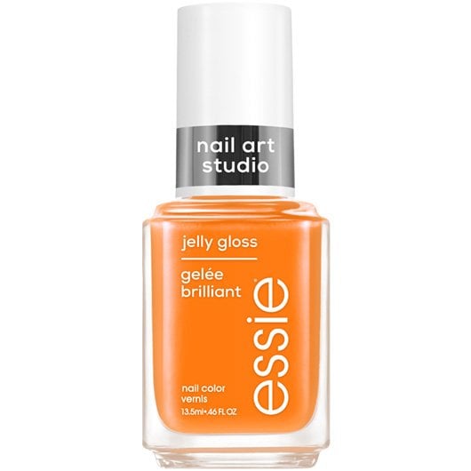 essie Nail Art Studio  jelly gloss nail polish, vegan, sheer orange, apricot jelly, 0.46 fl oz