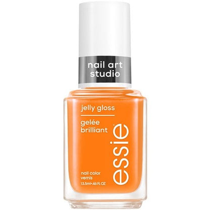essie Nail Art Studio  jelly gloss nail polish, vegan, sheer orange, apricot jelly, 0.46 fl oz