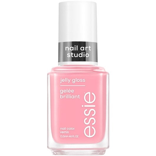 essie Nail Art Studio  jelly gloss nail polish, vegan, sheer pink, blush jelly, 0.46 fl oz