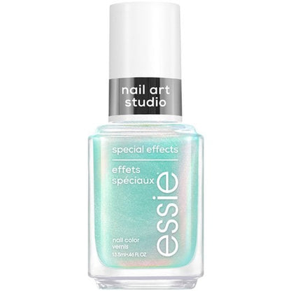 essie Nail Art Studio special effects nail polish, chrome, vegan, aqua, mystic marine, 0.46 fl oz