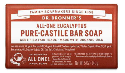 Dr. Bronners Bar Eucalyptus 5oz Soap
