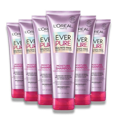 L'ORÉAL PARIS EverPure Moisture Rosemary Oil Shampoo for Dry Hair, 8.5 fl. oz