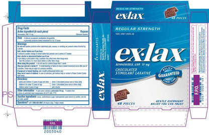 EX-LAX CW 15MG 24 CHOCOLATE