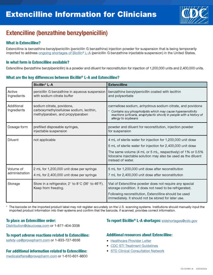 EXTENCILLINE SD 1.2MU/ML 20ML