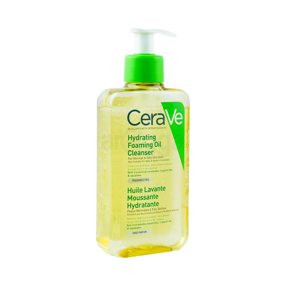 Cerave Hydrating Cleanser Foaming Oil Dry Skin 12oz