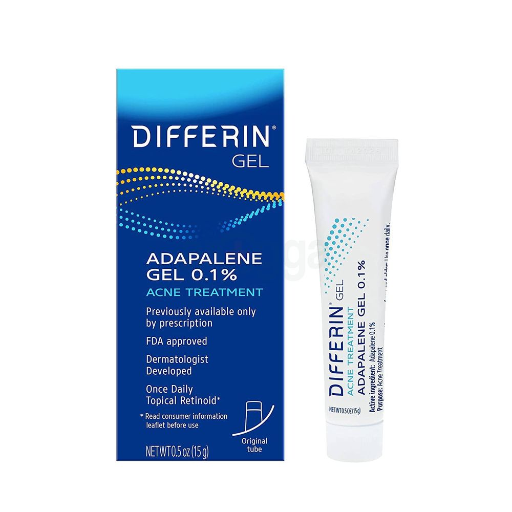 Differin Acne Treatment Adapalene Gel 0.1% 0.5oz
