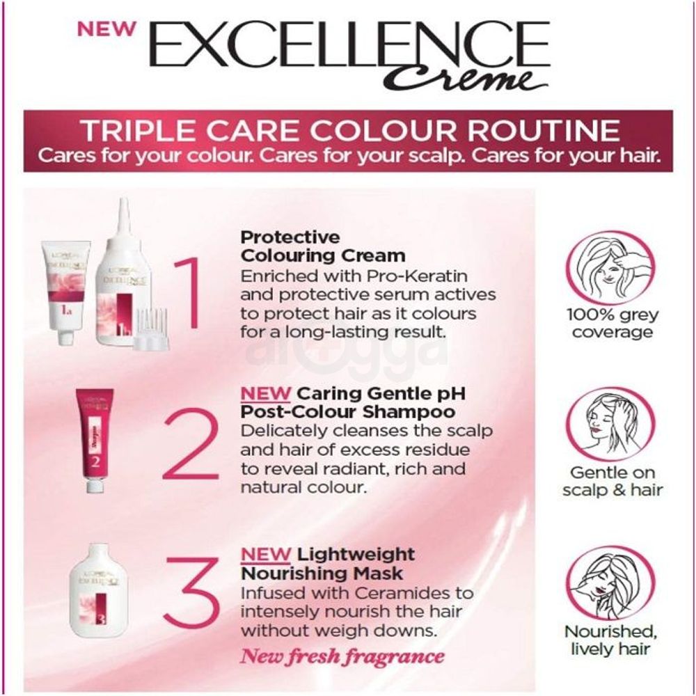Loreal Excel Creme Color #5.1 Medium Ash Brown 1.74oz