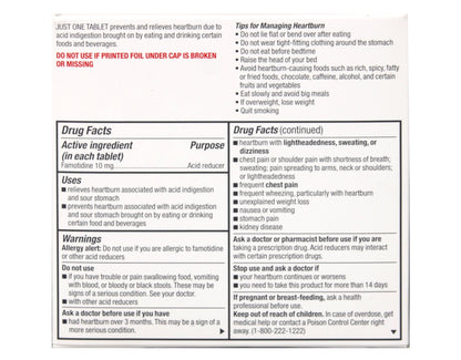 HEARTBURN RELIEF 10MG TABLET 30 MAJOR BP